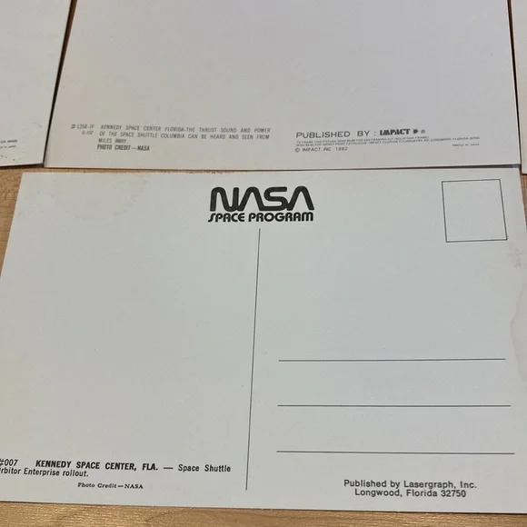 10 VINTAGE NASA POSTCARDS: KENNEDY SPACE CENTER FLORIDA.  PLUS BONUS!! - Picture 9 of 12